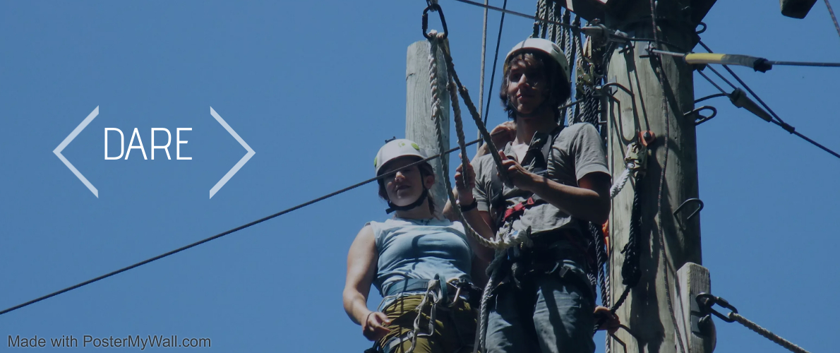 siu students on ropes course